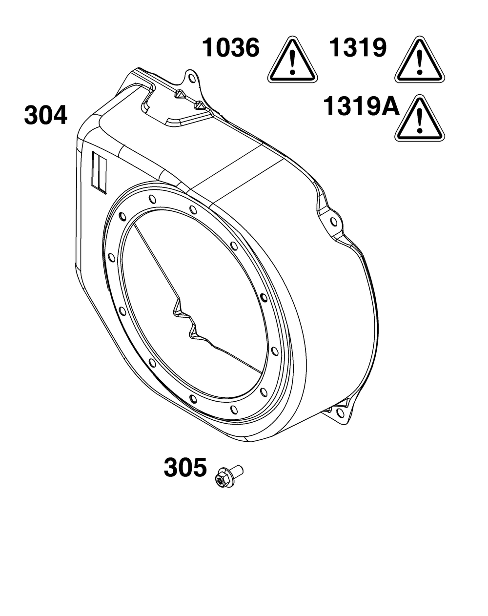 Blower Housing Group Diagram and Parts List for 130G32-0258-H1 100000 - 19Z999 Briggs and Stratton Engine